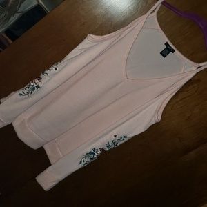 Could shoulder v neck sweater